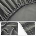 ROSE&RISY Light Grey King Sheet Set, 4 Pieces Soft Bedding Queen Sheet Set - Image 7