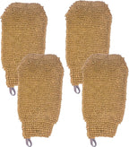 Natural Exfoliating Hemp Bath Mitt Shower Gloves Loofah Washcloth Sponge by Bleu+Bath