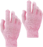 Sibba 2Pcs Exfoliating Wash Gloves Dual Texture Bath Gloves - Image 2