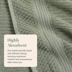 Springtree Home 100% Cotton Towel Set 6 Piece Set | Super Soft & Absorbent - Image 8