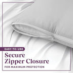 CirclesHome Pillow Protectors 4 Pack Standard Zippered - Image 3