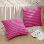 Pallene Faux Fur Plush Throw Pillow Covers 24x24 Set of 2, Luxury Soft Fluffy - Image 6