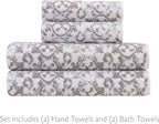 Jessica Simpson – Bath Towel 4 Piece Set, Premium Bathroom Décor, Includes 2 - Image 2
