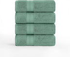 Modern Threads 4-Pack SpunLoft Bath Sheet White 35x70 - Image 2