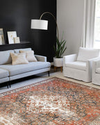 Loloi Layla Collection LAY-05 Ocean/Multi 9'-0" x 12'-0" .13" Thick Area Rug - Image 2
