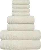 Tens Towels Pack of 8 Towels Set, 2 Extra Large Bath, 2 Hand, 4 Washcloths - Image 9