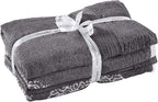 Modern Threads 6 Piece Reversible Yarn Dyed Jacquard Towel Set Artesia Damask - Image 4