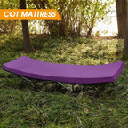 CYMULA Camping Cot Mattress 2in Memory Foam Sleeping Pad, Soft Warm Non-Slip - Image 7