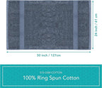 Pleasant Home Bath Towels Set of 6 100% Cotton, 515 GSM | Lightweight, Soft & - Image 8