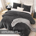 Smoofy Fluffy King Size Comforter Set 3 Pieces - Image 4