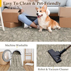 Brown 3x5 Entryway Rug Vintage Area Carpet Indoor Office Washable Door Mat - Image 5