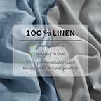 LBRO2M 100% Pure Linen Sheet Set Deep Pocket Up to 16" Bed Sheets Sets - Image 3