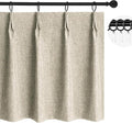 WdFour 30x30 Inch Pinch Pleated Blackout Cafe Curtains by WdFour