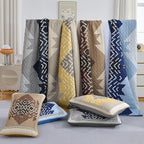 Dintszyayue Bohemian Quilt Set King Size, 3 Pieces Aztec Texture Bedding - Image 8