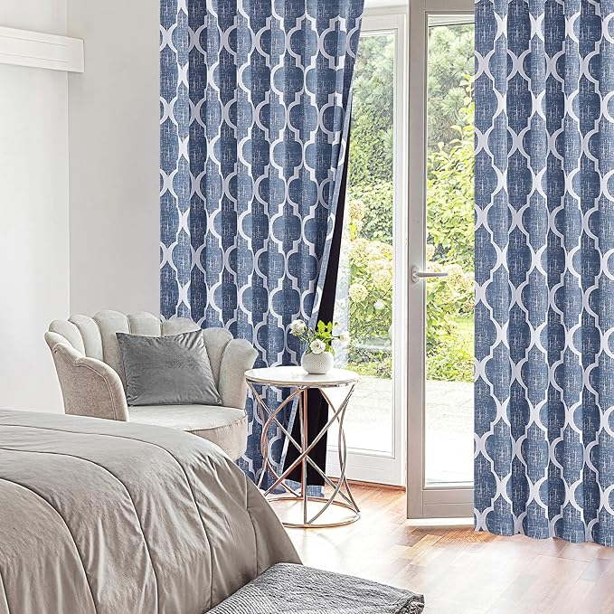 Beauoop 100% Blackout Curtains 63 Inches Long 2 Panels - Image 7