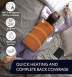 GENIANI Electric Heating Pad for Back Pain & Cramps Relief, Electric Throw - Image 8