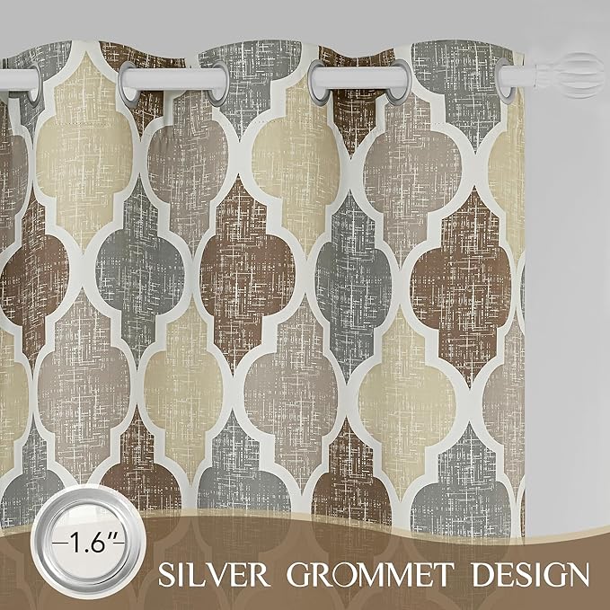 Beauoop 100% Blackout Curtains 96 Inches Long 2 Panels - Image 7