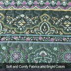 WONGS BEDDING Boho Quilt King Size, Lightweight Microfiber Bed Decor Bedspread - Image 6