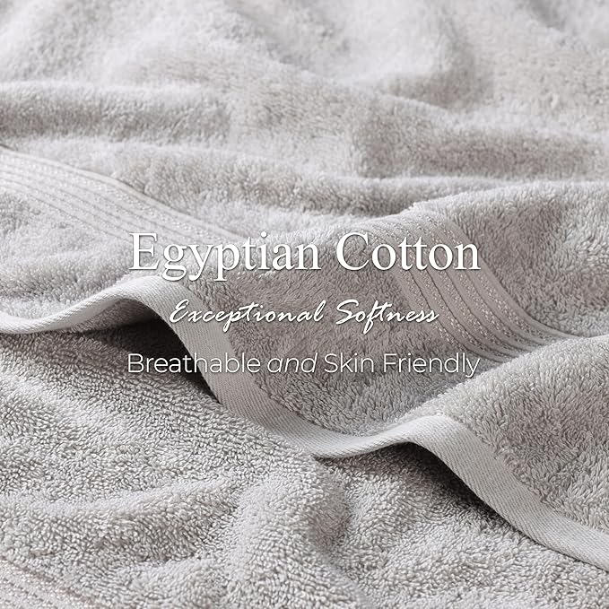 Superior Egyptian Cotton 2-Piece Bath Sheet Towel Set, Oversized Body Towels - Image 7