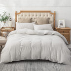 PURE ERA Jersey Knit Duvet Cover Set 100% T-Shirt Heather Cotton Super Soft - Image 4