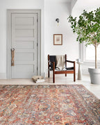 Loloi Layla Collection LAY-02 Spice/Marine 2'-0" x 5'-0" .13" Thick Accent Rug - Image 3