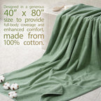 Cotton Paradise 100% Cotton 40x80 Oversized Bath Sheet, Extra Large Turkish - Image 2
