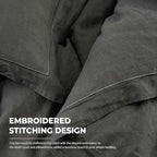 Simple&Opulence 100% Washed Linen Duvet Cover - Image 3