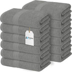 Avalon Towels Bath Towels for Bathroom 100% Cotton Silver Bathroom Towels Pack by AvalonTowels