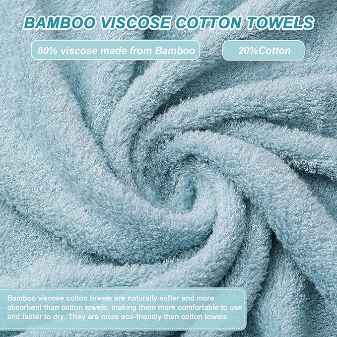 Aibaser Bath Towels, 27x54inch - Image 3