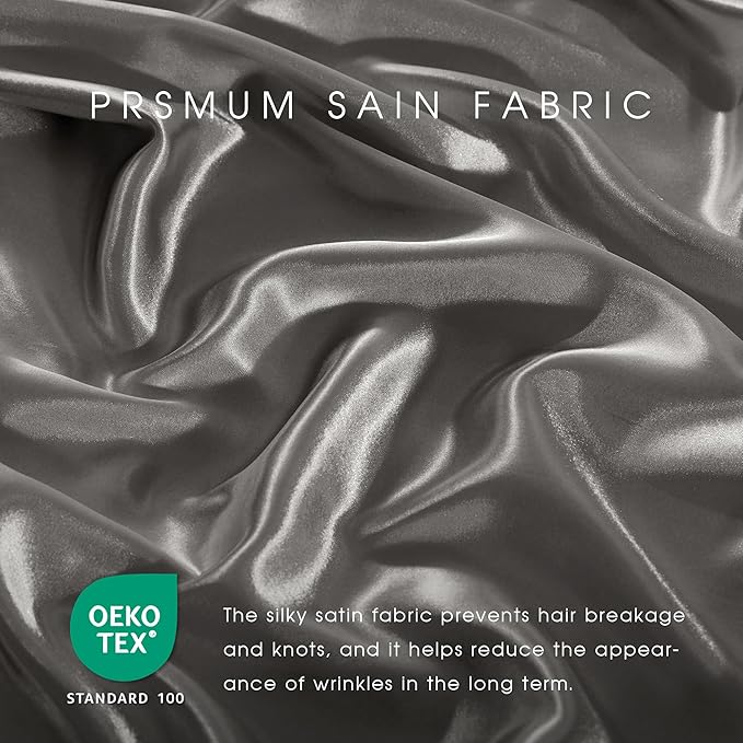 FreshCulture Satin Sheets Queen Size Bed Set- 4 Piece Luxury Soft Silky Queen - Image 5
