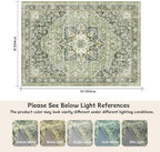 8×10 Machine Washable Rug for Living Room, Boho Vintage 8×10 Area - Image 2