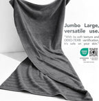 American Soft Linen 35x70 Jumbo Large Bath Towel, 600 GSM 100% Cotton Turkish - Image 3