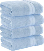 Modern Threads 4-Pack SpunLoft Bath Sheet White 35x68 - Image 3