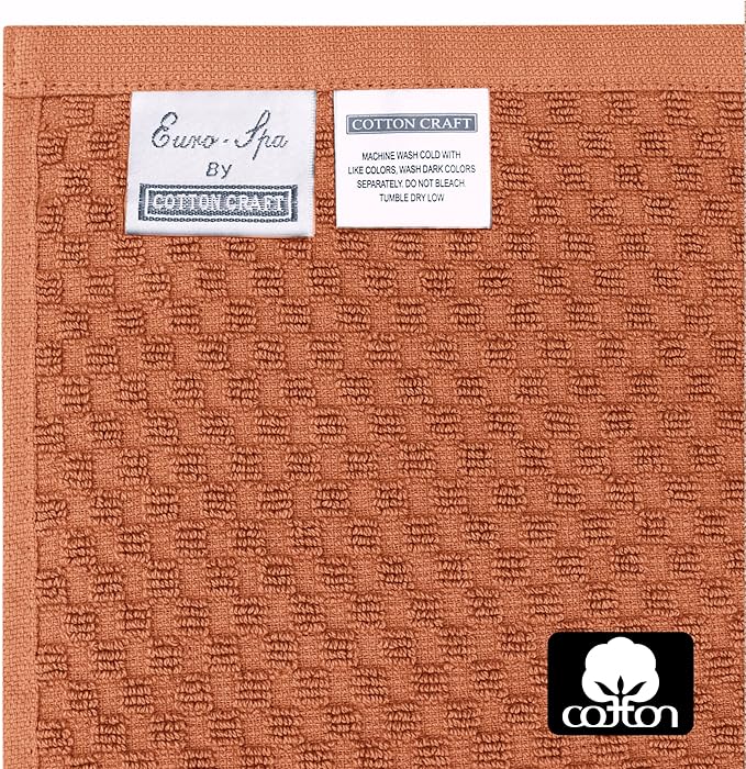 COTTON CRAFT Waffle Bath Towel - Image 7