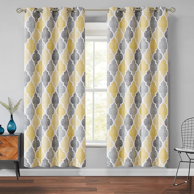 Beauoop 100% Blackout Curtains 72 Inches Long 2 Panels by Beauoop