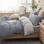 PURE ERA Jersey Knit Duvet Cover Set 100% T-Shirt Heather Cotton Super Soft - Image 2