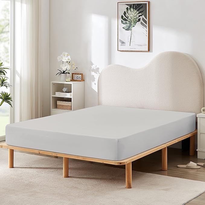 HBHLFZ Twin XL Fitted Sheet Only 2 Pack, Soft Breathable Bottom Sheet - Image 6