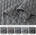 WDCOZY Dark Grey Quilt Queen Size Bedding Sets - Image 3