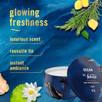 Febreze Scented Candle, Ocean Scent, 11 oz 4 Wick Candle, Single Pack - Image 2