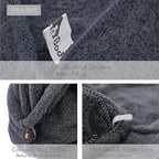 myHomeBody Hair Towel Wrap, Luxury Quick Drying Turban, Ultra Soft Absorbent - Image 5