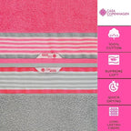 CASA COPENHAGEN He & She 2Pcs 100% Egyptian Cotton Large Designer Bathsheet - Image 2