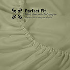 Royale Linens Extra Deep Pocket Full Fitted Sheet Only - Image 6