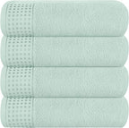 GLAMBURG Ultra Soft 4 Pack Oversized Bath Towel Set 27x54 inches, 100% Cotton by GLAMBURG