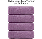 Tens Towels Pack of 4 Extra Large Bath Towels 30 x 60 Inches, 100% Cotton - Image 7
