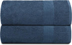 Belizzi Home Premium Cotton Oversized 2 Pack Bath Sheet 35x70-100% Pure Cotton by Unknown
