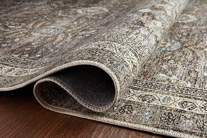 Loloi Layla Collection LAY-13 Antique/Moss 3'-6" x 5'-6" .13" Thick Accent Rug - Image 9