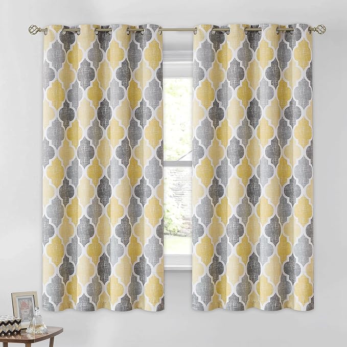 Beauoop 100% Blackout Curtains 45 Inches Long 2 Panels by Beauoop