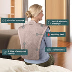Homedics Vibration Heated Shoulder Massager Wrap, Comfort Pro Elite, Soft Fabric - Image 3