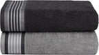 CASA COPENHAGEN He & She 4Pcs 100% Egyptian Cotton Large Designer Towels Gift - Image 2
