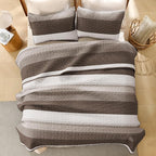 Litanika California King Quilt Set Brown - Image 3
